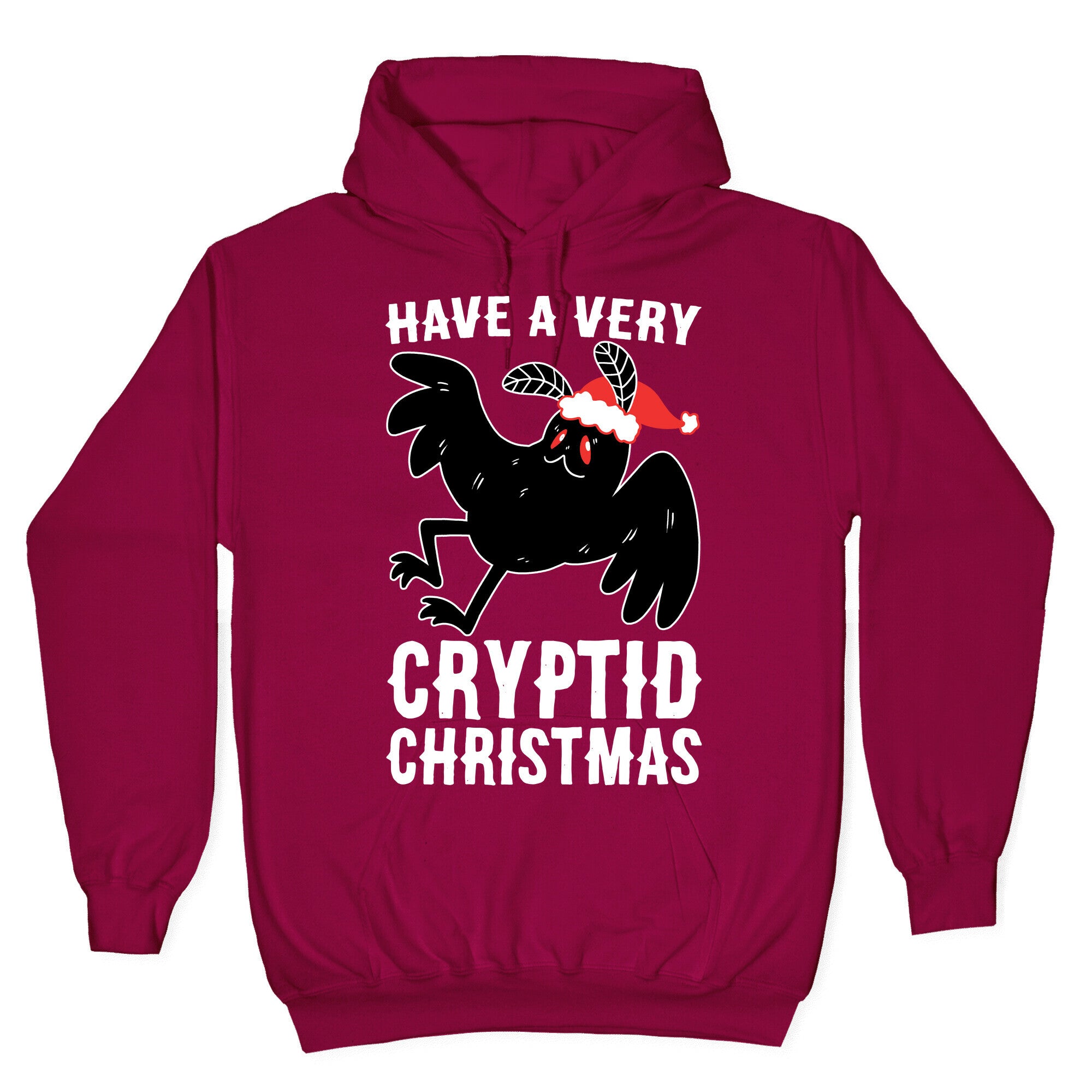 Have a Very Cryptid Christmas - Mothman Hoodie